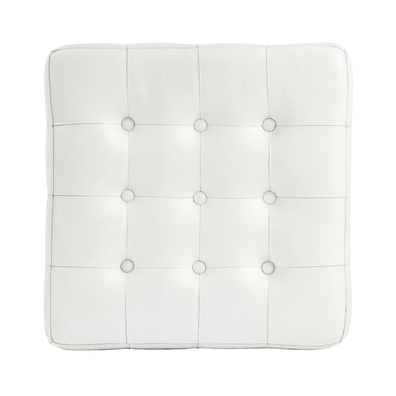 Leon Leather Ottoman