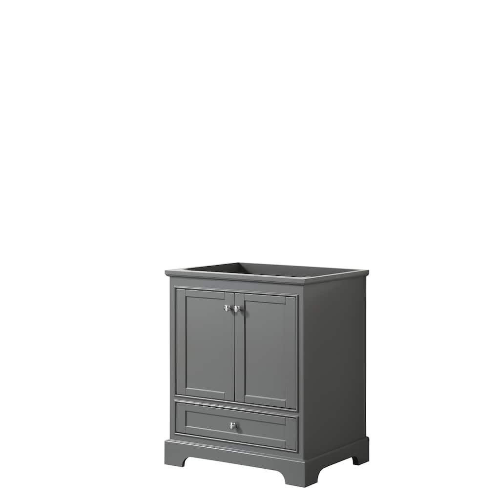 Deborah 30-inch Dark Gray Single Vanity Cabinet, No Mirror