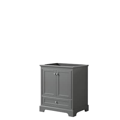 Deborah 30-inch Dark Gray Single Vanity Cabinet, No Mirror