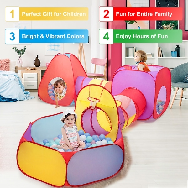 pop up ball pit with tunnel