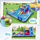 preview thumbnail 5 of 6, Rocket Theme Inflatable Water Slide Park w/ Slides Splash Pool &Blower - Multicolor