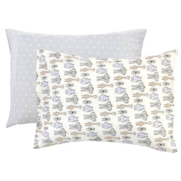 slide 1 of 1, Hudson Baby Infant Boy Cotton Toddler Pillow Case, Royal Safari, One Size - Royal Safari