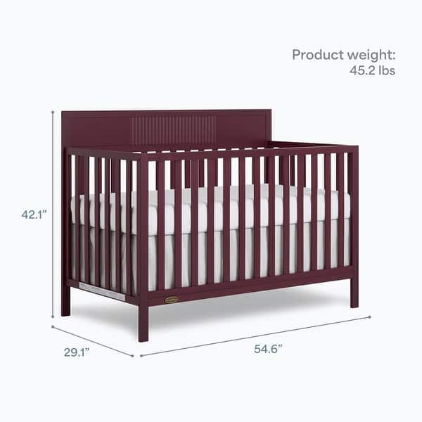 dimension image slide 0 of 3, Dream On Me Ivy 5-in-1 Convertible Full-Size Baby Crib