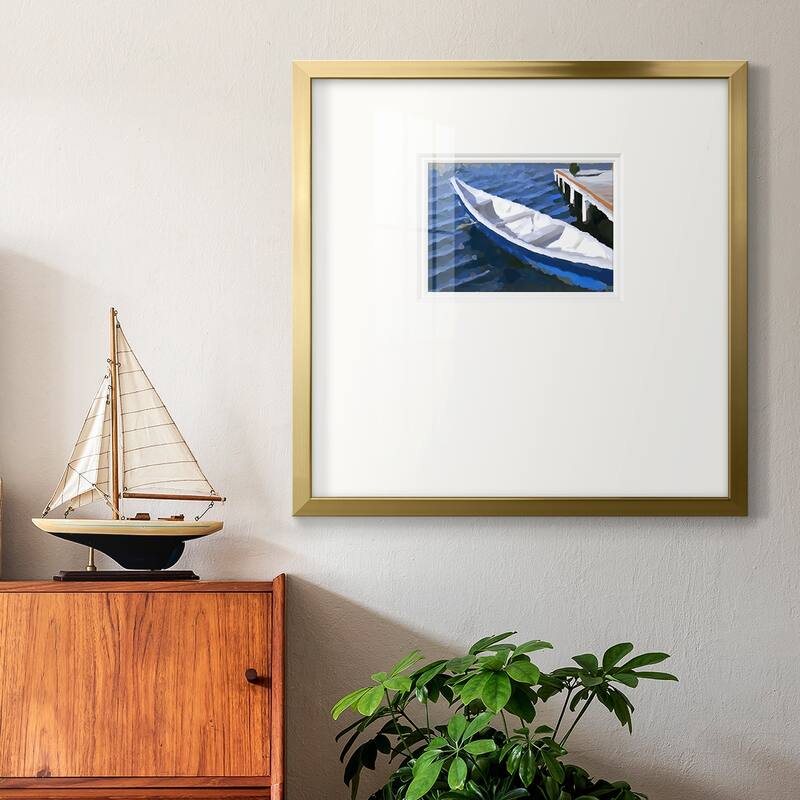 Colorful Rowboat IVPremium Framed Print