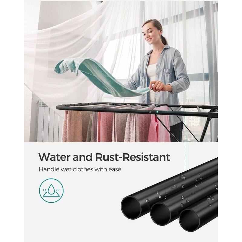Modern Stainless Steel Clothes Drying Rack with Sock Clips