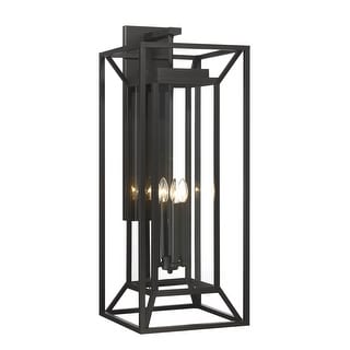 The Great Outdoors 71269 Harbor View 3 Light 35" Tall Outdoor Wall