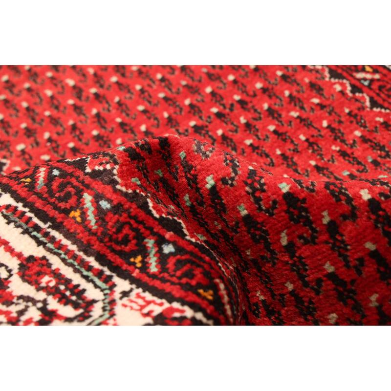 ECARPETGALLERY Hand-knotted Andelz Red Wool Rug - 2'6 x 11'8