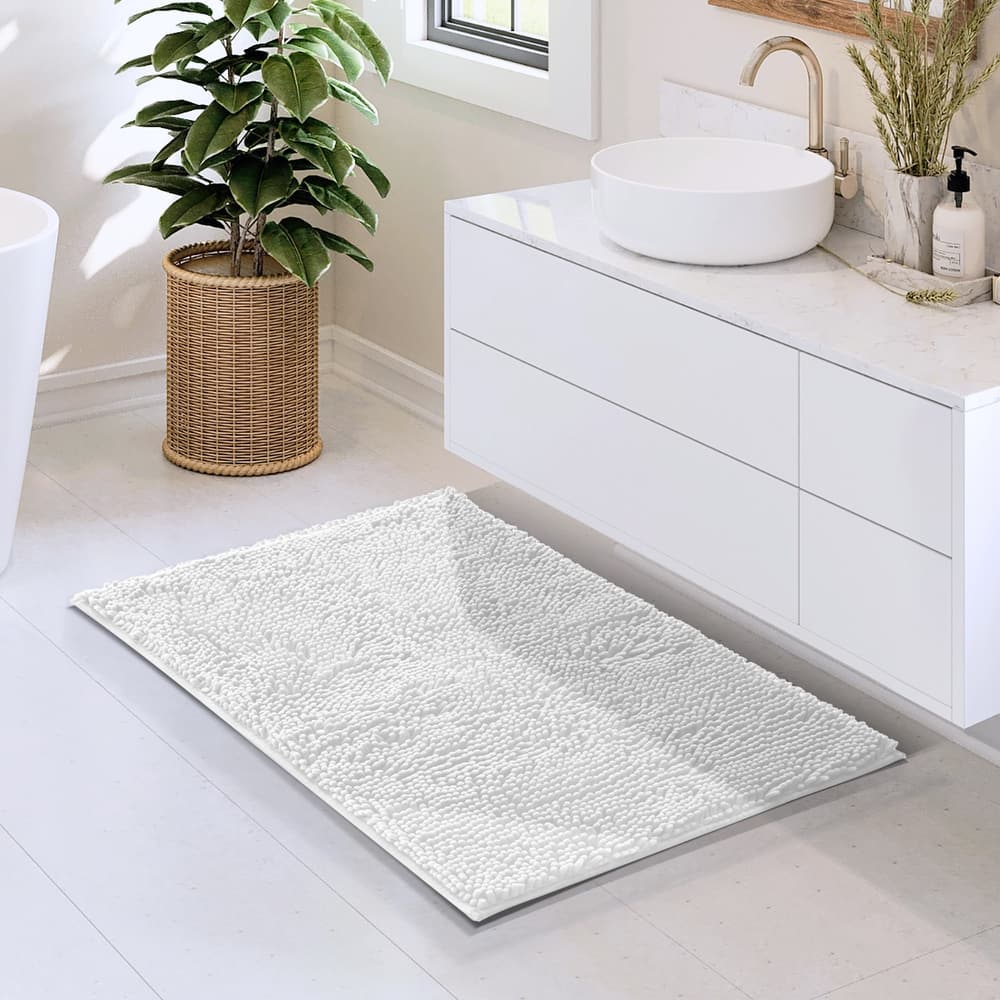 Empyrean Non-Slip Super Plush Chenille Bathroom Rugs