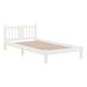 preview thumbnail 19 of 19, Twin Bed with Column-Decoration Headboard, with Bed Slats
