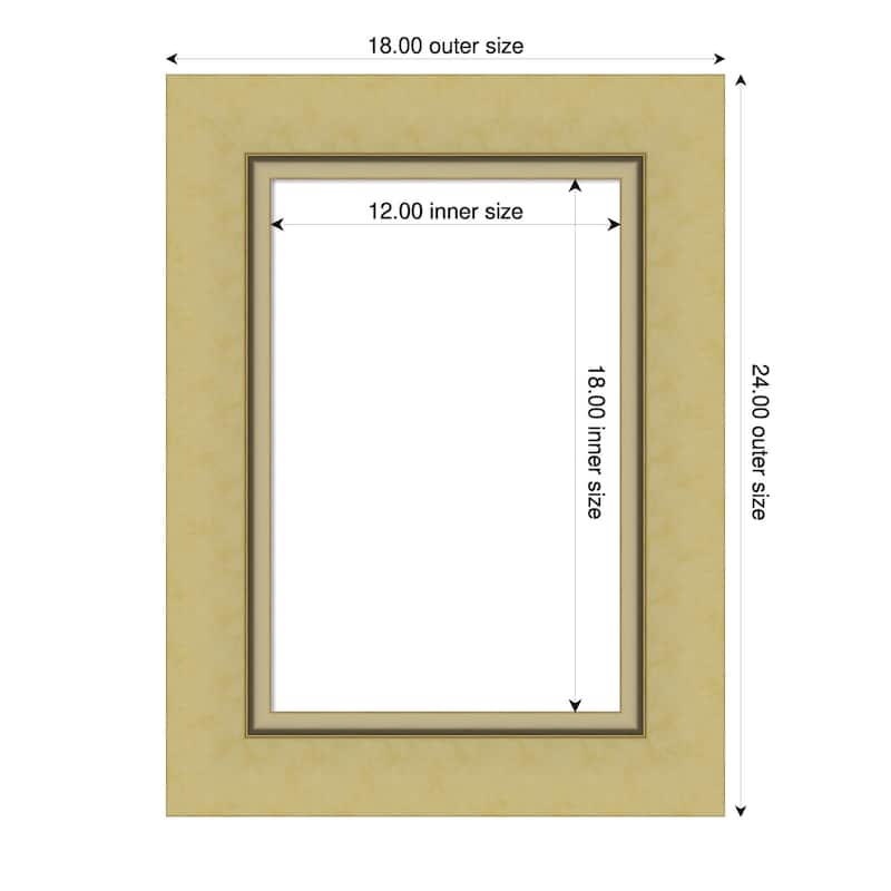 Amanti Art Landon Gold Framed Dry Erase Magnetic Board - 18 x 24 in