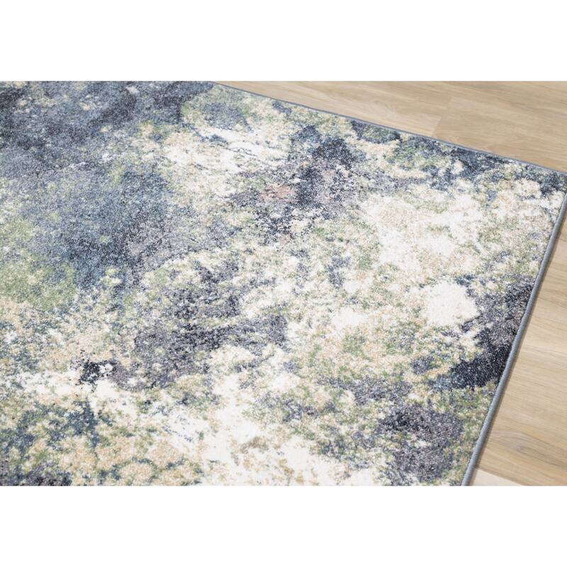 Alpine Rug Co. Dayton Blue/Green Distressed Rug