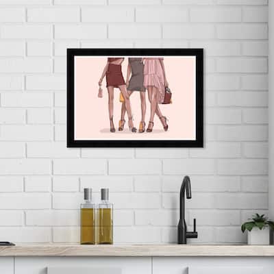 Wynwood Studio Prints Fashion and Glam Fashion Ladies Pink and Glam Wall Art Canvas Print