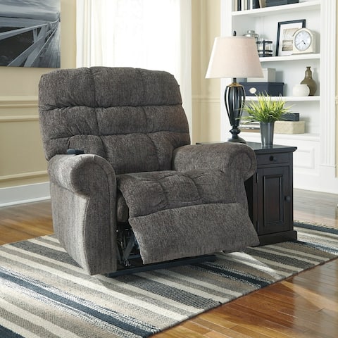 Ernestine Contemporary Slate Power Lift Recliner