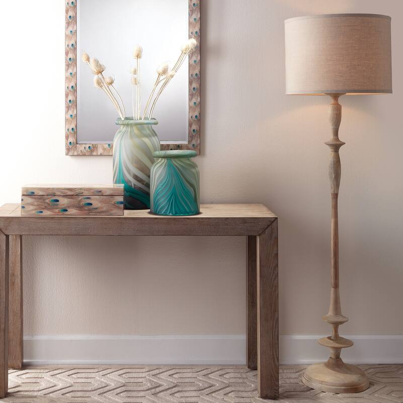 Jamie Young Petite Paro 1-Light Wood Floor Lamp