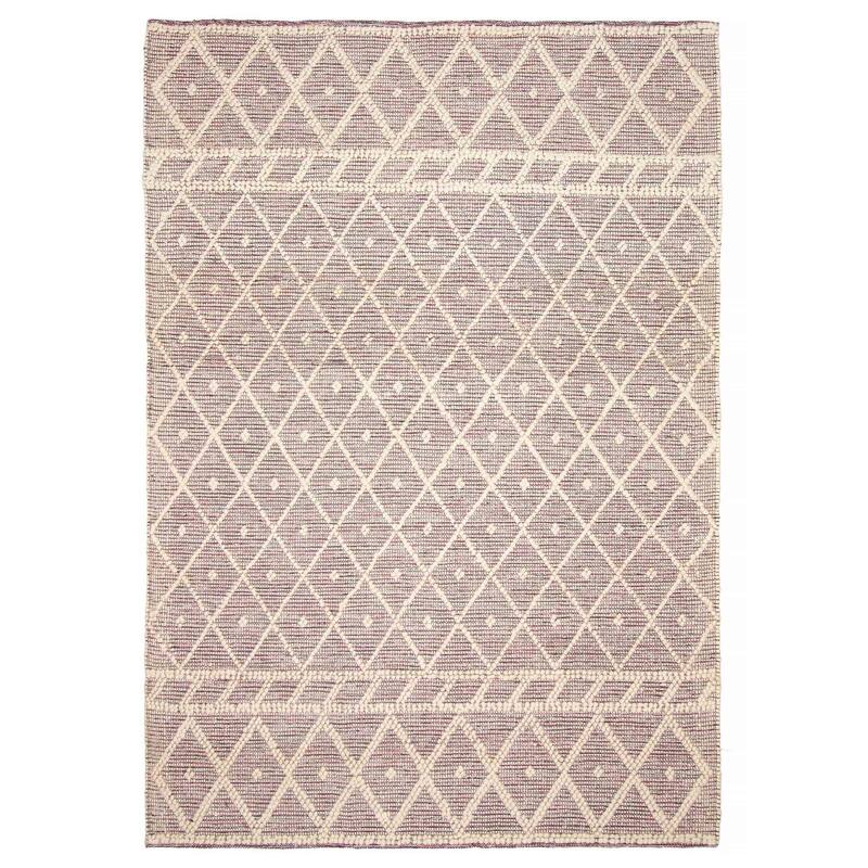 ECARPETGALLERY Braid weave Sienna Pink Wool Rug - 6'1 x 8'11 - Pink - 6'1 x 8'11