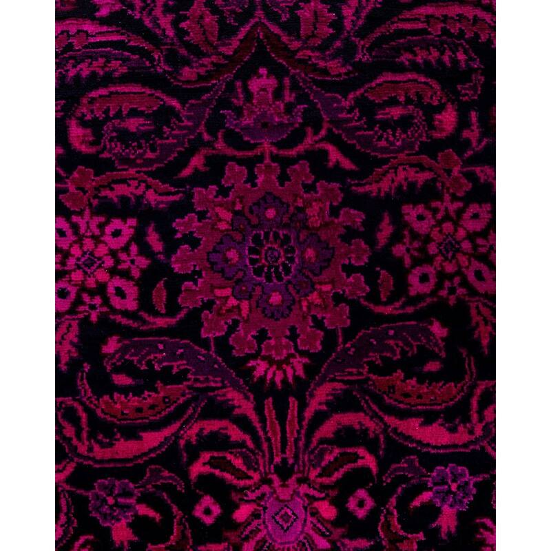 Contemporary Overdyed Wool Hand Knotted Runner - 2' 7" x 10' 4"