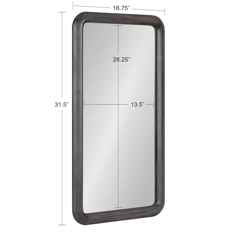 Kate and Laurel Pao Framed Wood Wall Mirror