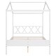 preview thumbnail 20 of 36, Full Size Wood House Bed with Storage Space and Roof