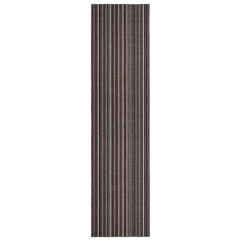 Garland Rug Carnival Striped Durable Indoor Area Rug - 3' x 12' - Random Multi Color