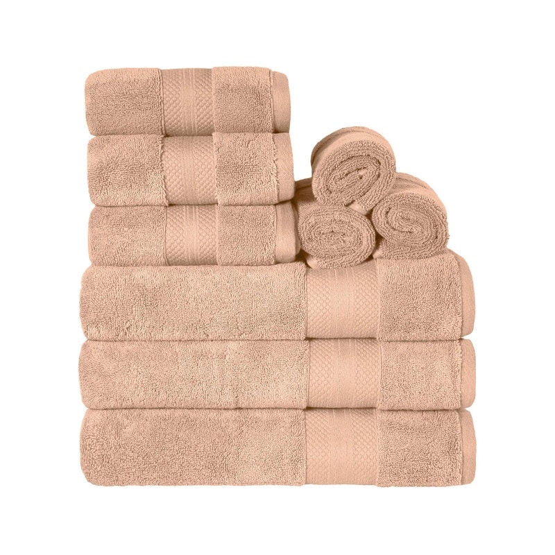Blue Nile Mills Turkish Cotton Heavyweight 9-Piece Towel Set