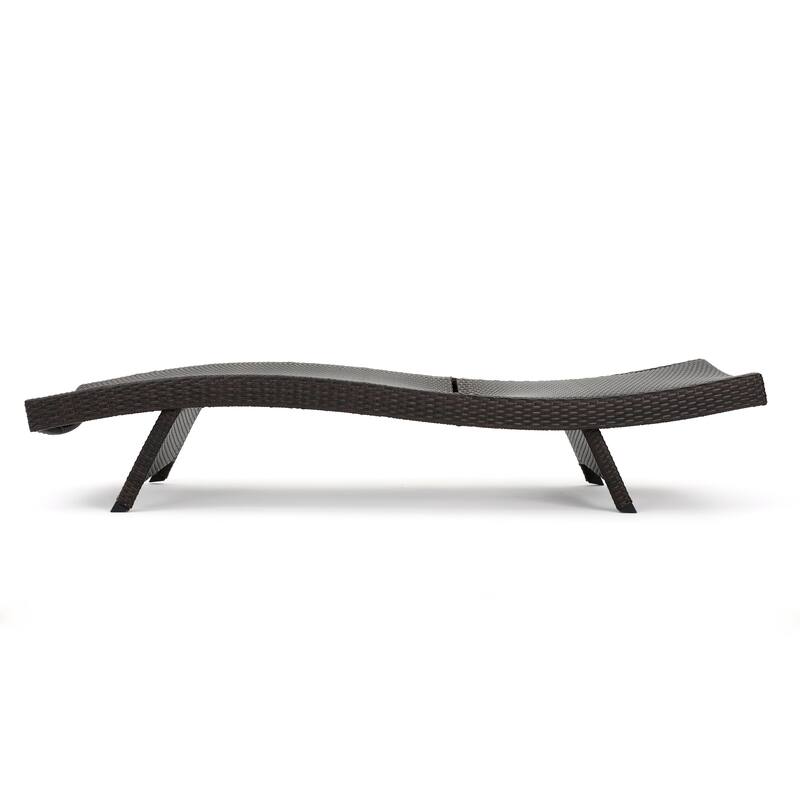 Roomfitters Outdoor Wicker Chaise Lounge Set, Adjustable Reclining Patio Loungers, Weather-Resistant Rattan