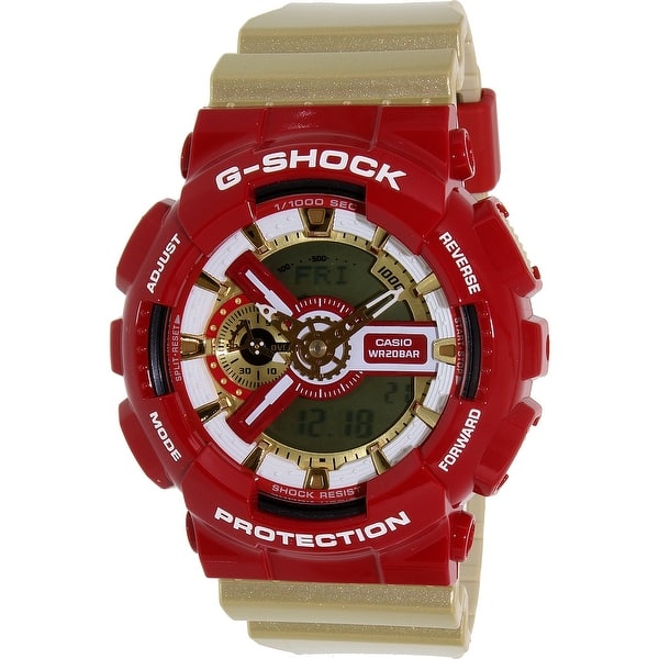 Shop Casio Men S G Shock Gold Resin Quartz Sport Watch Overstock