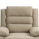 preview thumbnail 21 of 101, Overstuffed Cotton Corduroy Manual Pushback Recliner with Wide Armrest