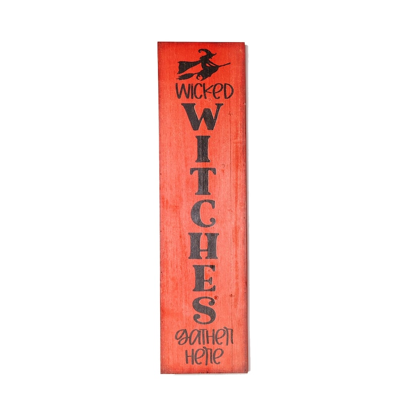 30" Wood Wicked Witch Sign