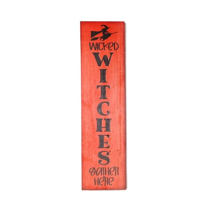 30" Wood Wicked Witch Sign