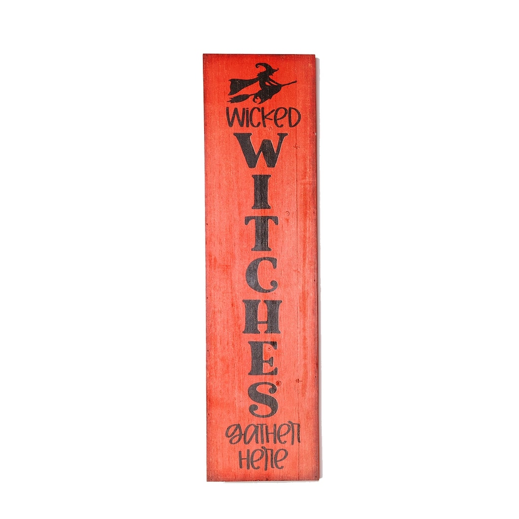 30" Wood Wicked Witch Sign