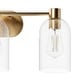 preview thumbnail 3 of 10, Hunter Lochemeade 3-Light Vanity Wall Light, Damp-rated - Bathroom, Laundry - Modern Farmhouse, Contemporary, Industrial
