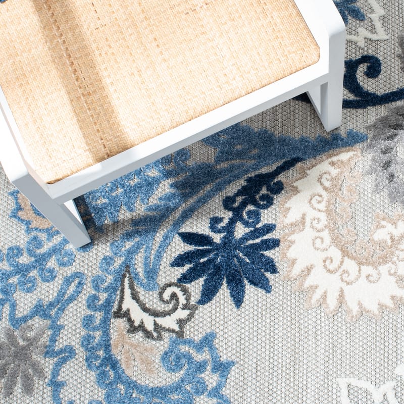 SAFAVIEH Cabana Micheline Indoor /Outdoor Waterproof Patio Floral Rug