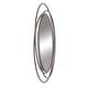 preview thumbnail 14 of 32, Stylish Metal Wall Mirror with Overlapping Circles and Foiled Finish - Gold or Gray