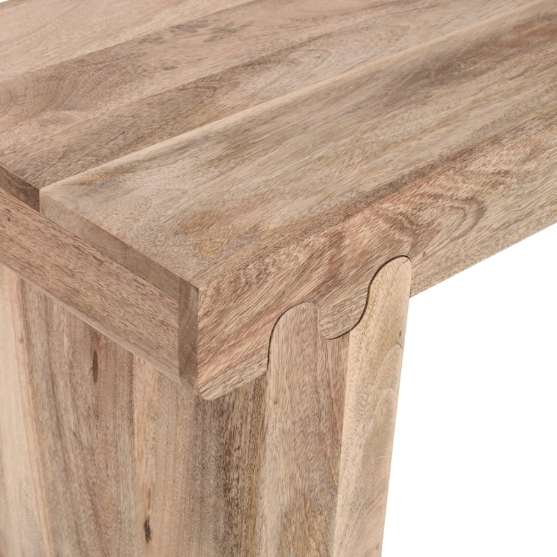 45" Thickened Farmhouse Mango Wood Console Table