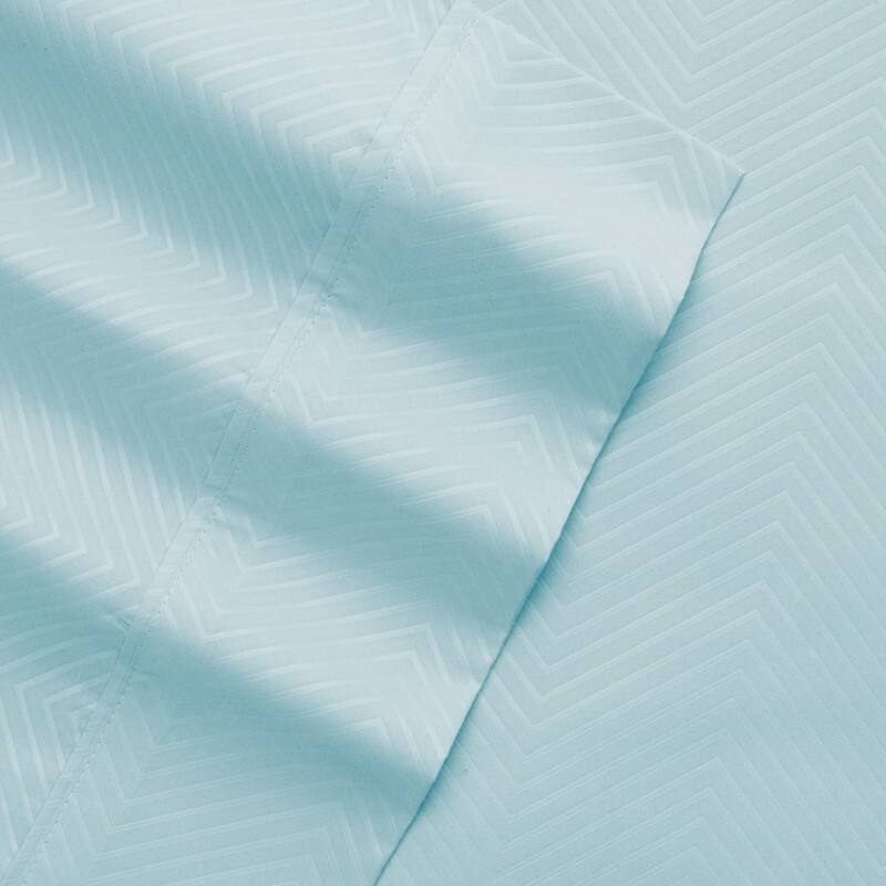 Becky Cameron Chevron 4-piece Deep Pocket Bed Sheet Set