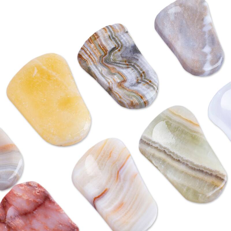Novica Handmade Gentle Caress Stress-Relieving Stones (Set Of 2)