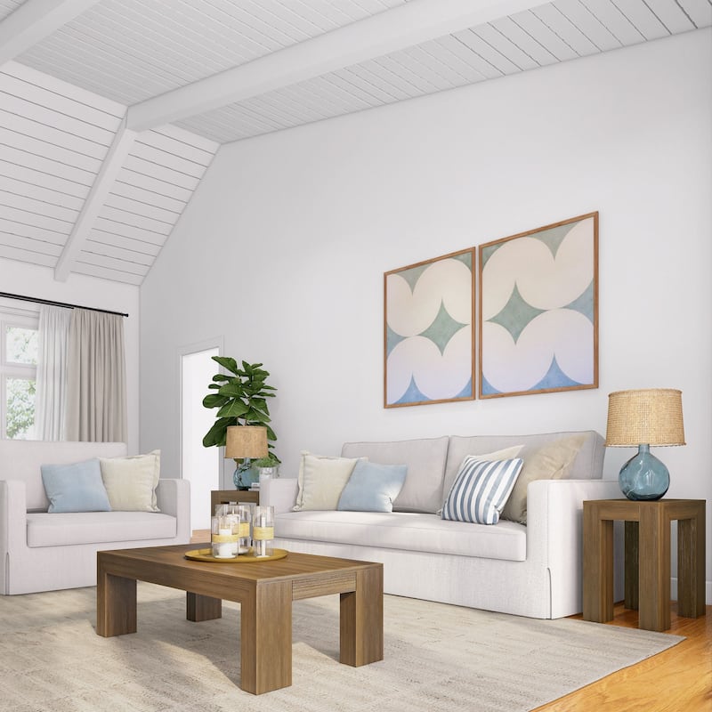 Plank and Beam Modern Rectangular Coffee Table - 48" x 24"