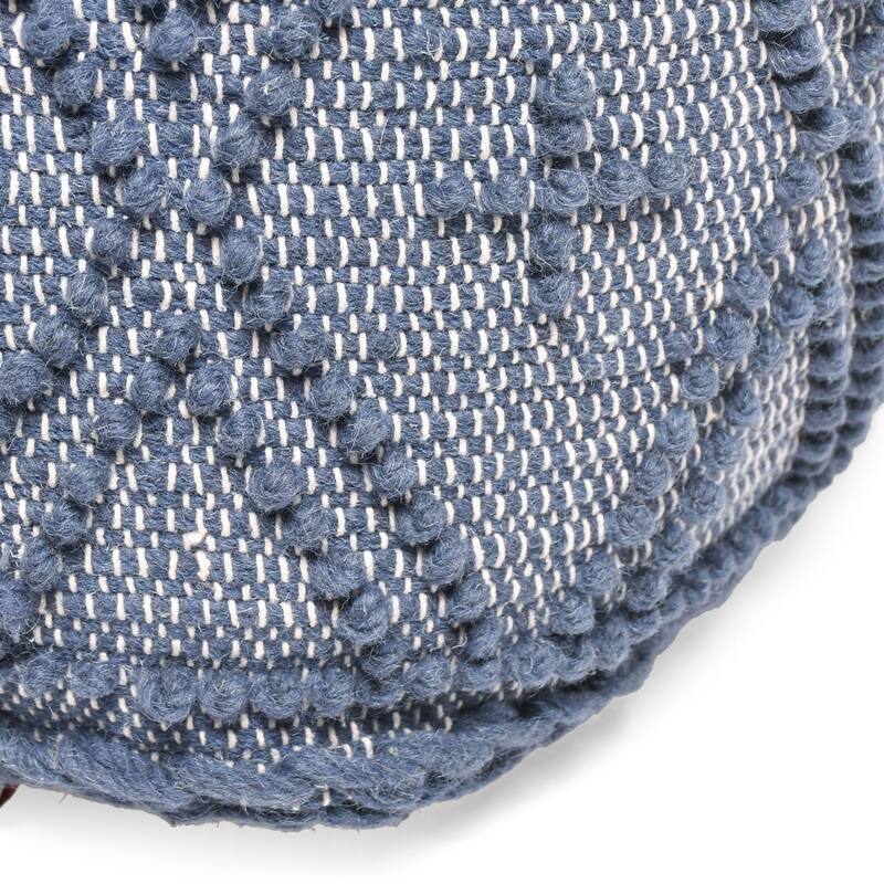 Fossa Handcrafted Boho Large Rectangular Pouf by Christopher Knight Home
