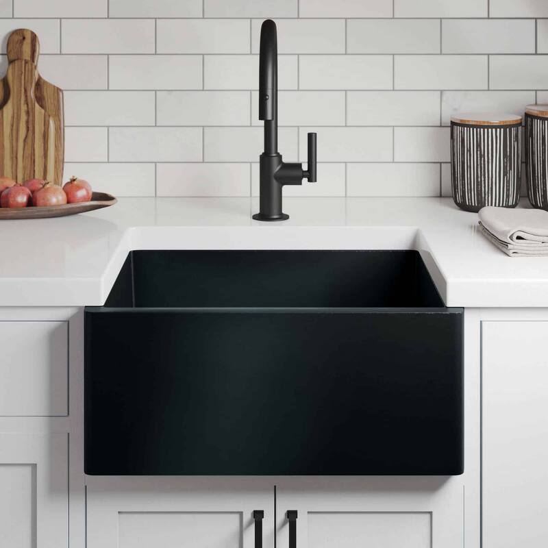 NativeStone Farmhouse 24" Kitchen Sink - 24" x 18" x 10.25"