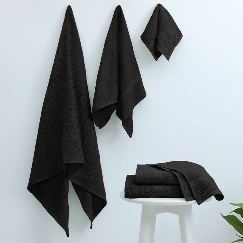 Superior Miami 100% Cotton 6-Piece Towel Set - Lightweight & Quick Drying