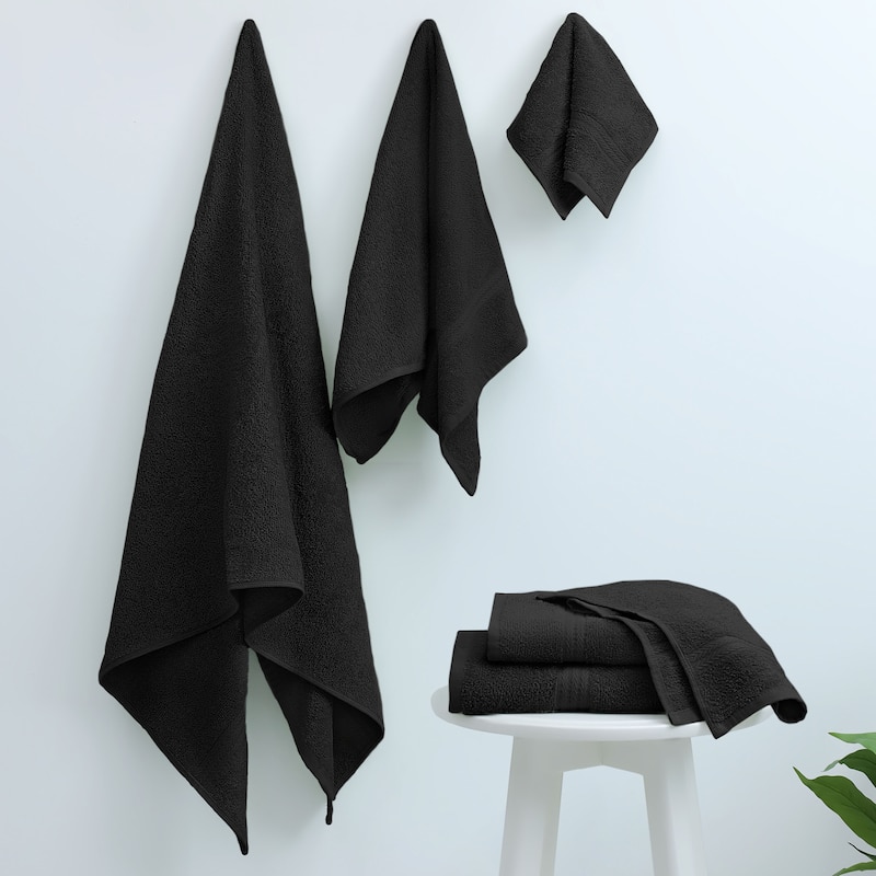 Superior Miami 100% Cotton 6-Piece Towel Set - Lightweight & Quick Drying