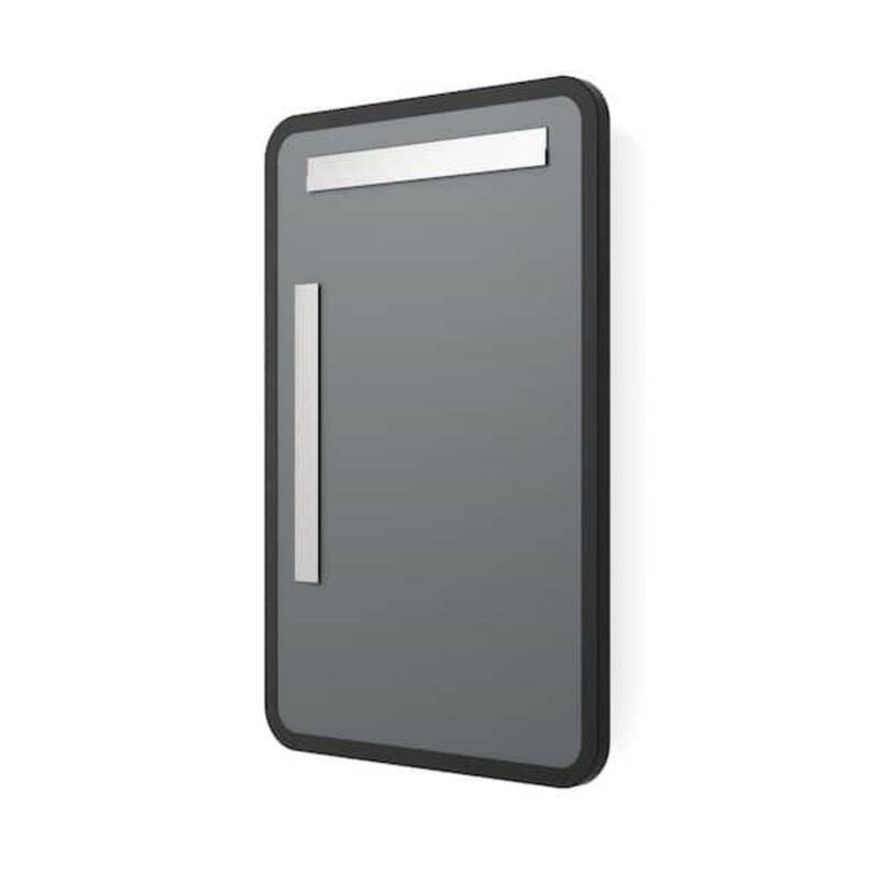 TOOLKISS Right Angle Aluminum Frame Bathroom Vanity Mirror with Clear Glass