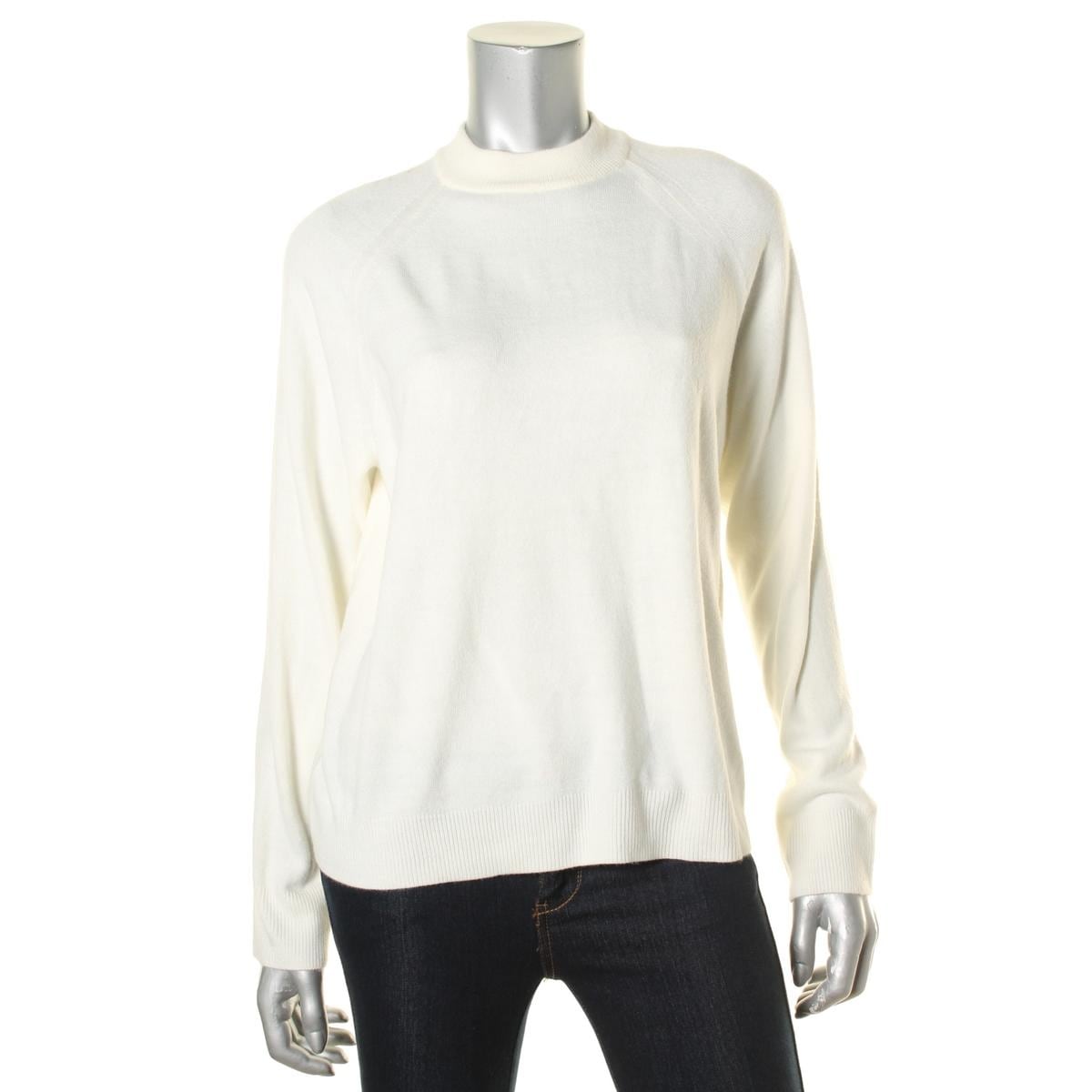 Mock turtleneck sweater discount with back zipper
