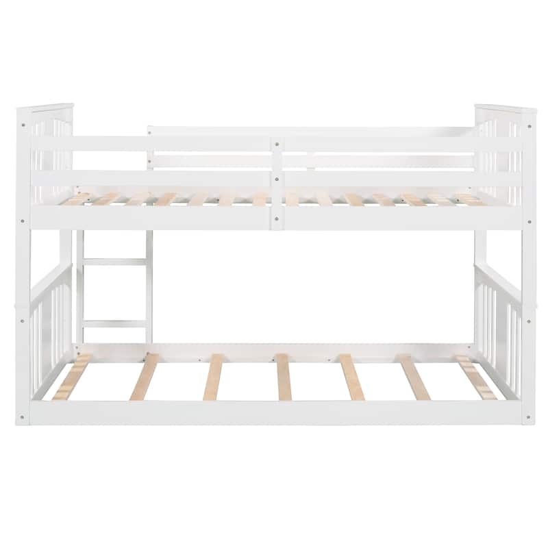 Wooden Bunk Bed with Ladder