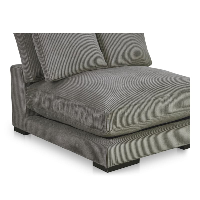 NADAAL STUDIOS Keira, Slipper Chair, Corduroy Upholstery - 41.5"W x46"D x33"H