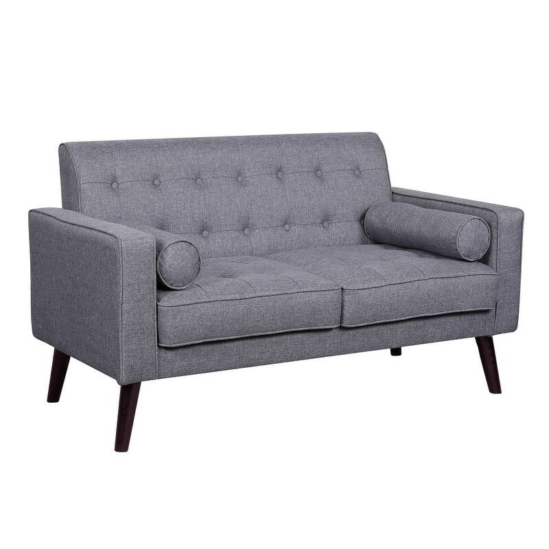 Valadez Mid-century Modern Tufted Upholstered Loveseat