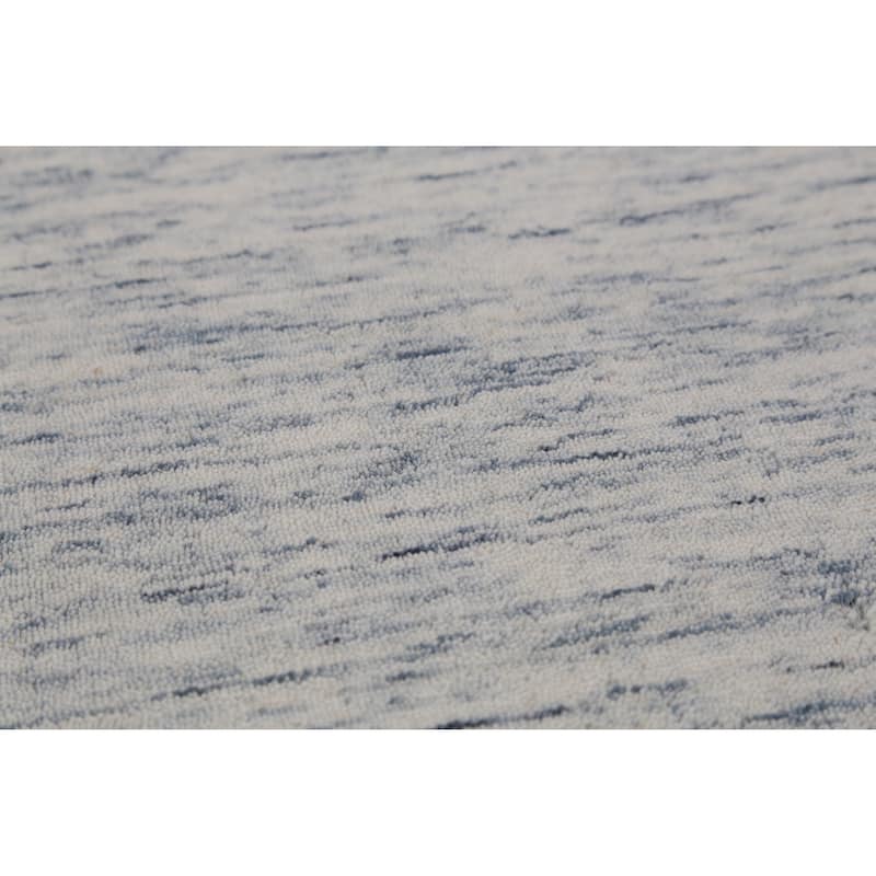 Tribal Gabbeh Indian Area Rug Handmade Beige Wool Carpet - 7'10" x 9'10"