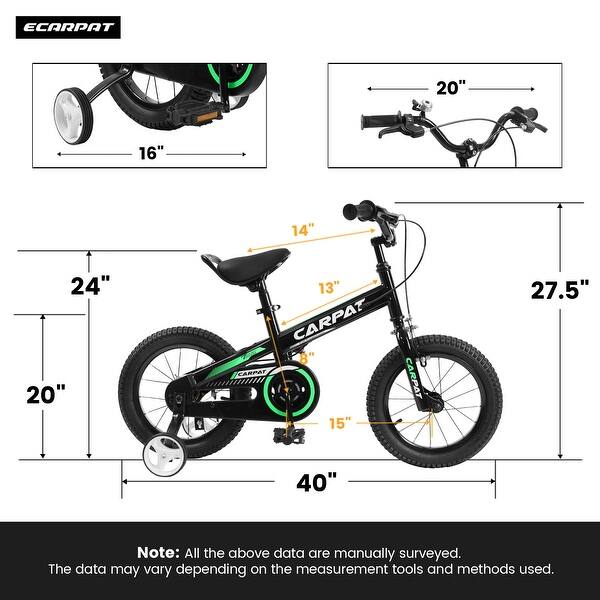 Kids' Bike 14 Inch Wheels, 1-Speed Boys Girls Child Bicycles, With ...