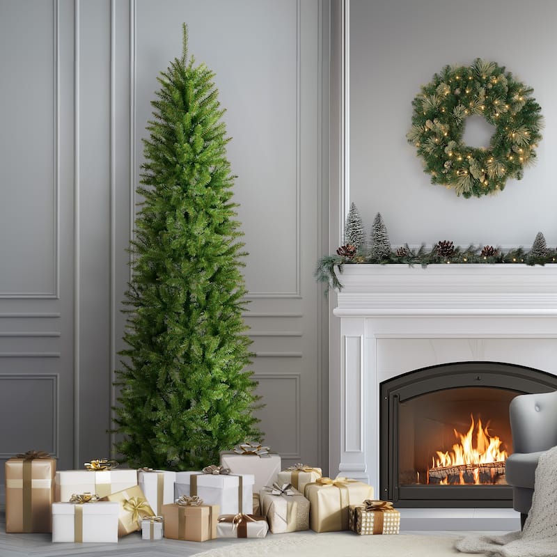 National Tree Company 7.5 ft. Kingswood Fir Pencil Slim Christmas Tree - 7.5 Foot
