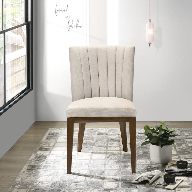 Dining Chair (Set Of 2) - Beige,Brown,Cream